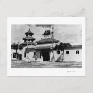 Postal Honolulu, Hawaii - Vista de Lau Yee Chai