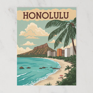 Postal Honolulu: Paraíso de Diamond Head Beach