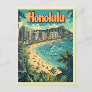 Postal Honolulu - Playa Urbana de Hawái