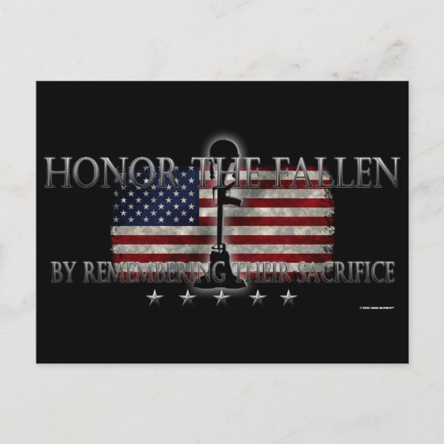 Postal Honor a los caídos (Anverso)