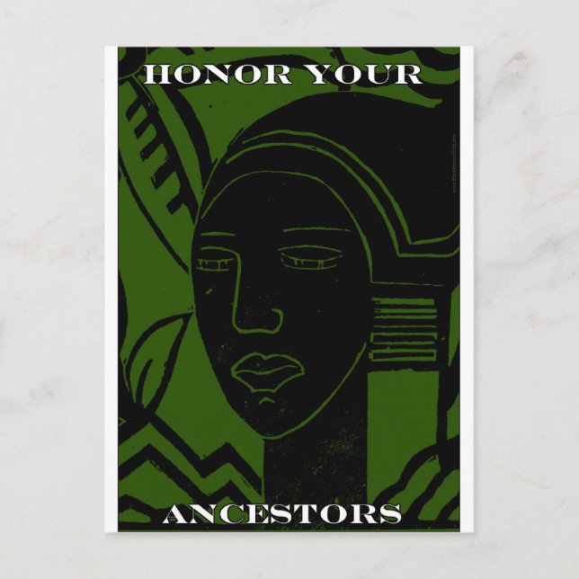 POSTAL "HONOR A SUS ANCESTROS" (Anverso)