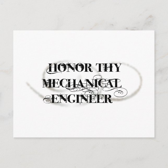 Postal Honor Thy Mechaner Engineer (Anverso)