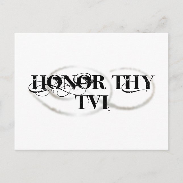 Postal Honor Thy TVI (Anverso)