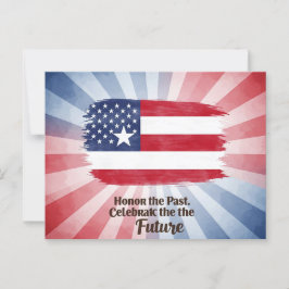 Postal "Honra al pasado. Celebrar el futuro" 12 de junio