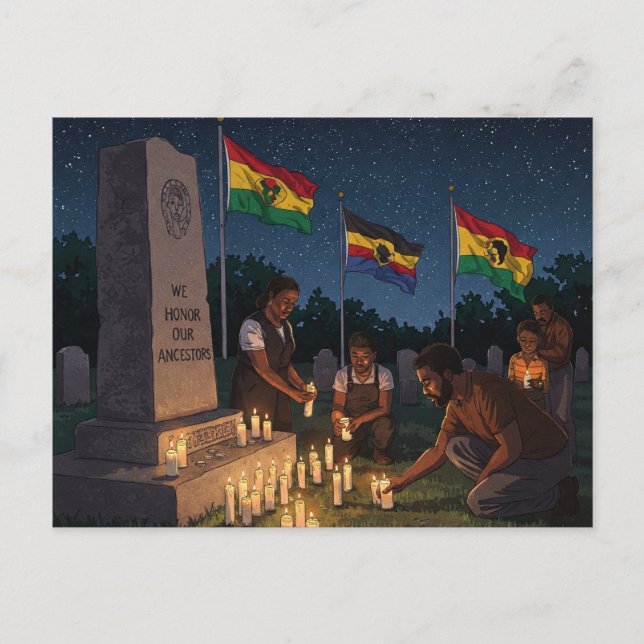 Postal Honramos A Nuestros Ancestros. 19 de junio (Anverso)