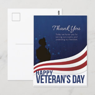 Postal Honrando a Nuestros Héroes Este Día de los Veteran