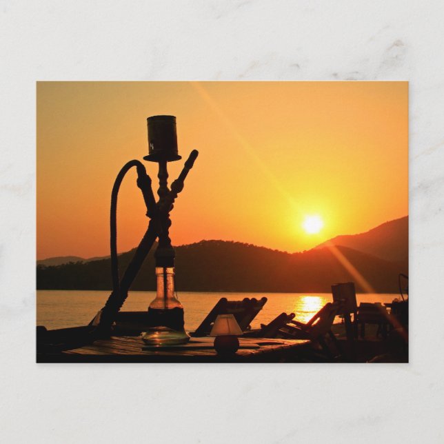 Postal Hookah Sunset (Anverso)