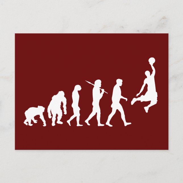 Postal Hoops Basketball slam dunk evolution basball (Anverso)