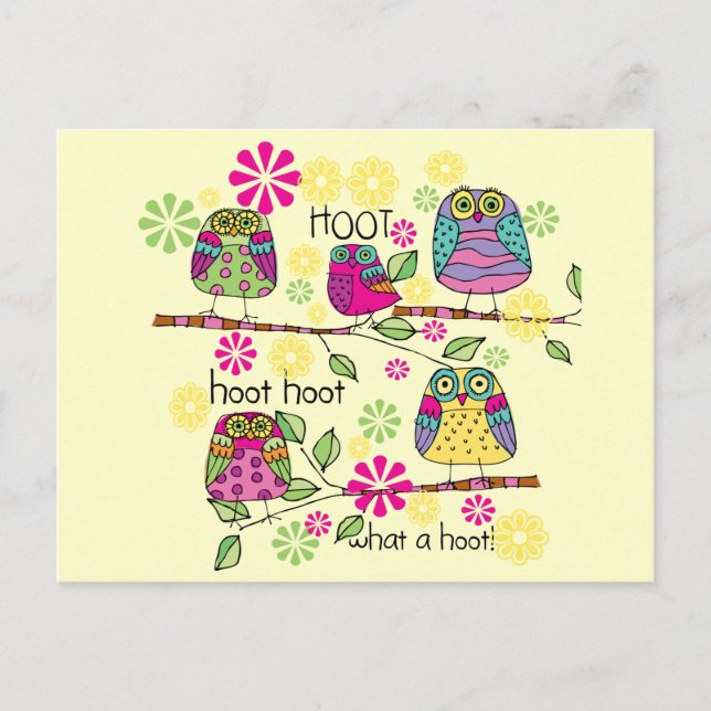 Postal Hootie Owls (Anverso)