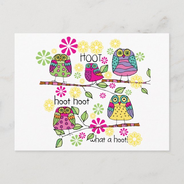 Postal Hootie Owls (Anverso)