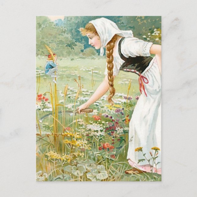 Postal "Hop O My Thumb" por E S Hardy (Anverso)