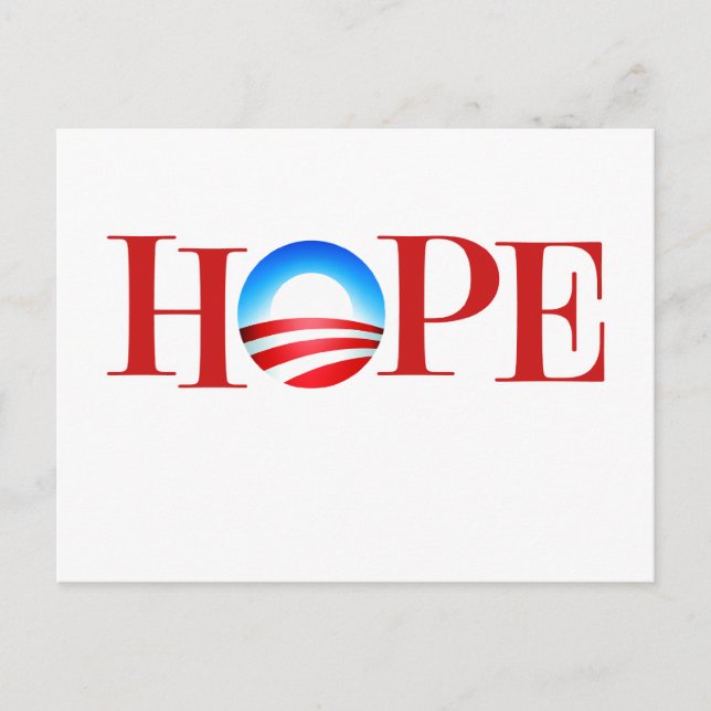 Postal HOPE Barrack Obama (Anverso)