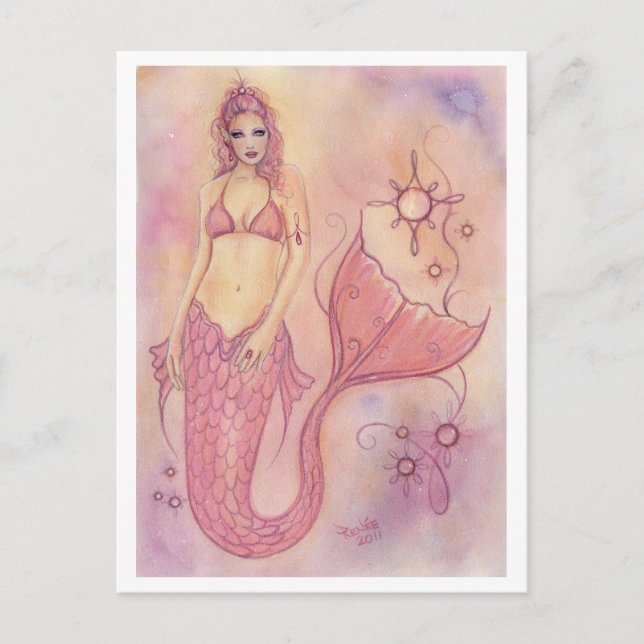 Postal Hope Mermaid Por Renee L. Lavoie (Anverso)