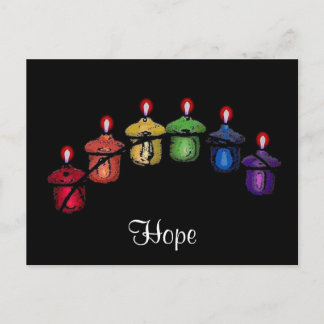 Postal Hope Rainbow Postcard