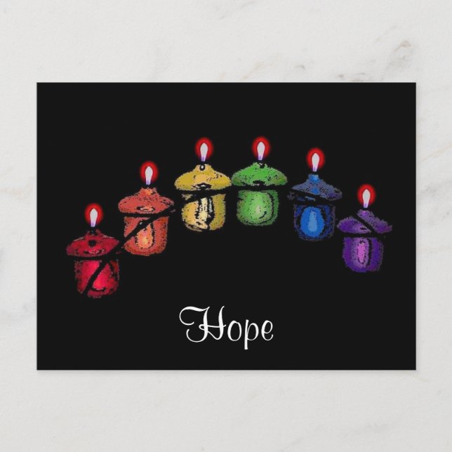 Postal Hope Rainbow Postcard (Anverso)