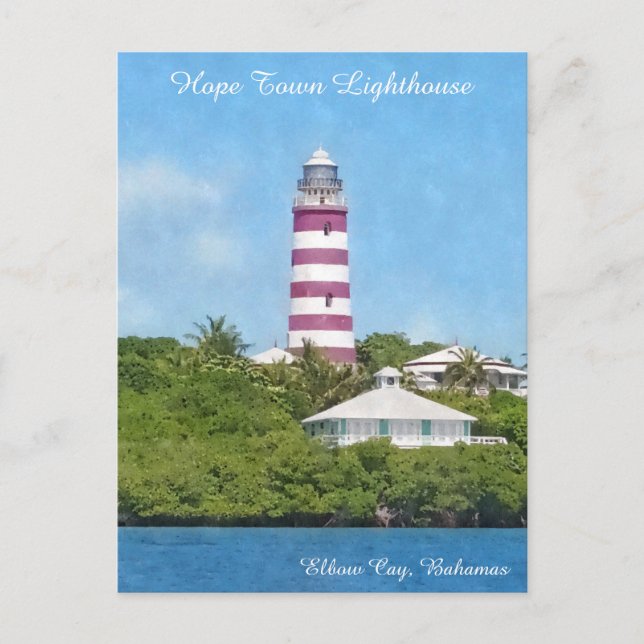 Postal Hope Town Lighthouse Elbow Cay, Bahamas (Anverso)