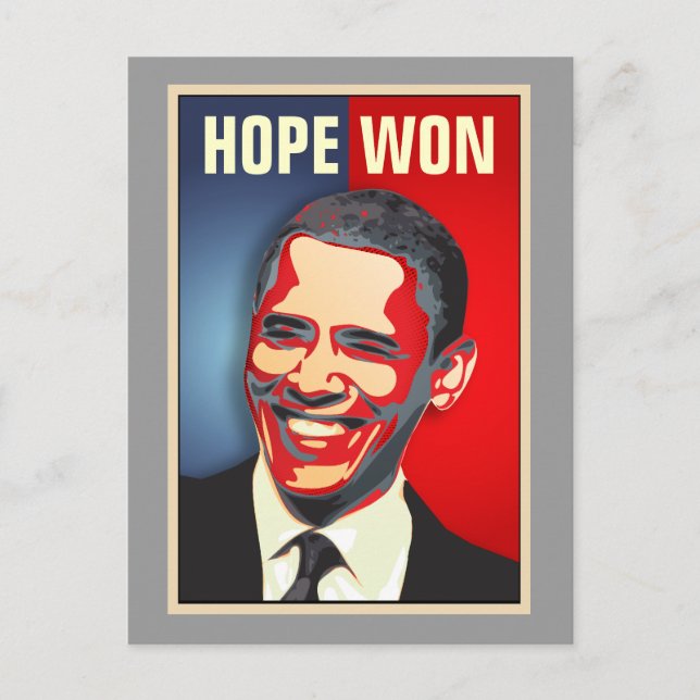 Postal Hope Won - Barack Obama (Anverso)