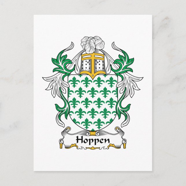 Postal Hoppen Family Crest (Anverso)