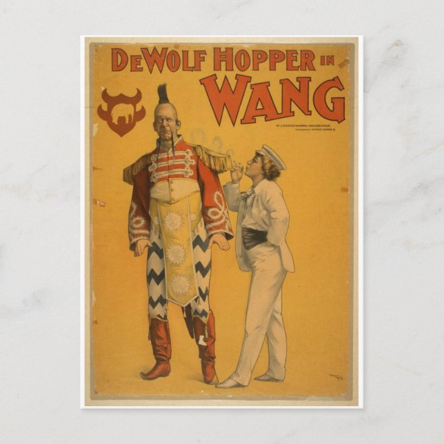 Postal Hopper de DeWolf en el teatro de época 'Wang' (Anverso)