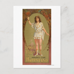 Postal Hopper de Wolf en Poster de teatro Happyland