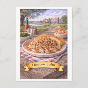 Postal Hoppin' John (Serie de Comida Americana)