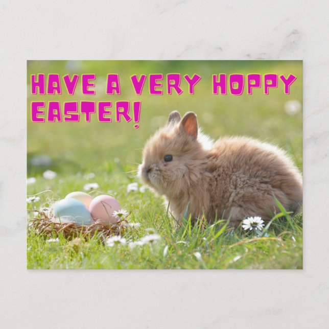 Postal Hoppy Easter Postcard (Anverso)