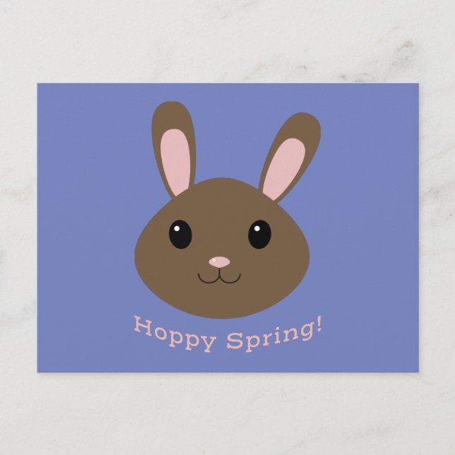 Postal Hoppy Spring Bunny (Anverso)