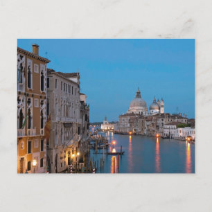 Postal Hora azul Canale Grande Postcard
