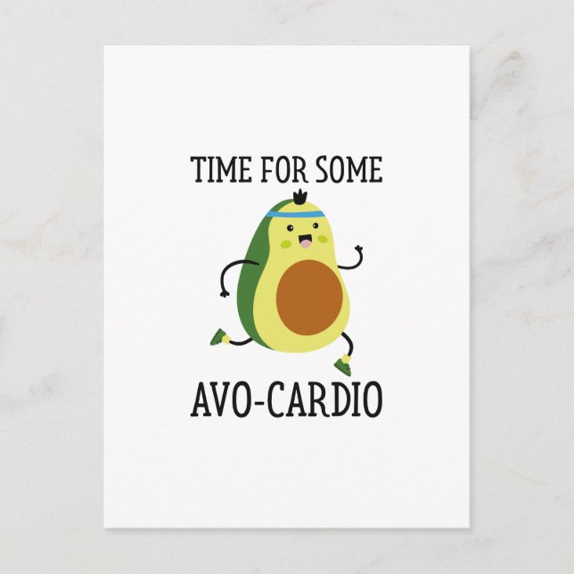 Postal Hora de algún Avo-Cardio (Anverso)