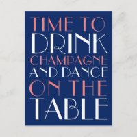 Hora de beber Champán y de bailar en la tabla