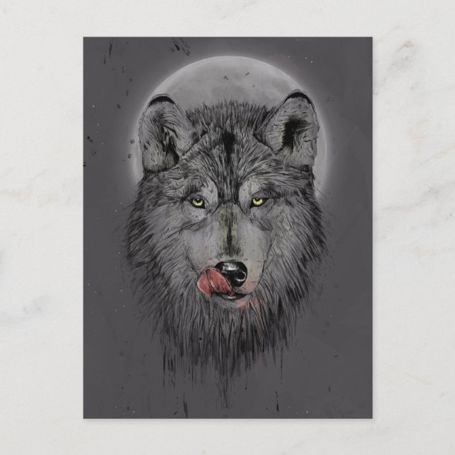 Postal Hora de la cena (versión oscura) (Anverso)