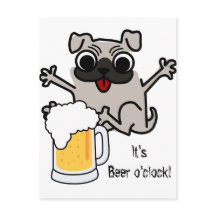 Hora de la cerveza Pug