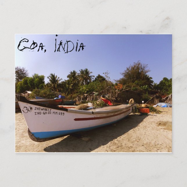 Postal Hora de la playa de India (Anverso)