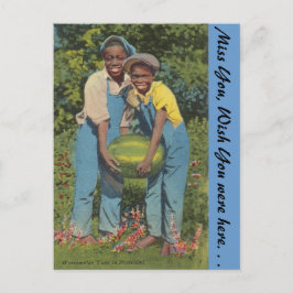 Postal Hora de la sandía en Dixieland