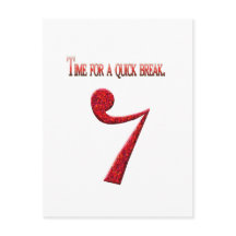 "Hora de una pausa rápida"