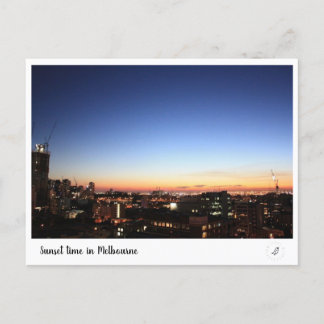 Postal Hora del atardecer en Melbourne