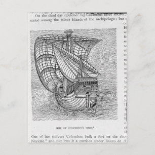 Postal Hora del Barco de Colón'