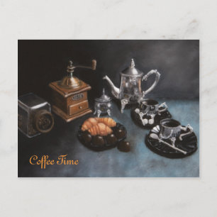 Postal Hora del café