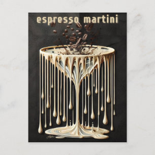Postal Hora del cóctel de Espresso Martini