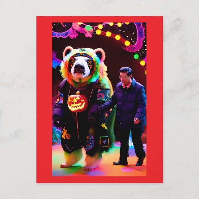 Postal Hora del Partido Comunista de Halloween - Ken Gage (Anverso)