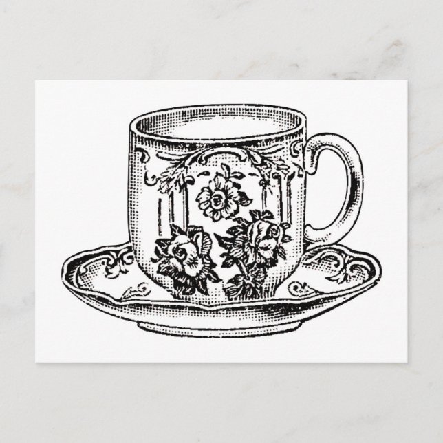 Postal - Hora del té (Anverso)