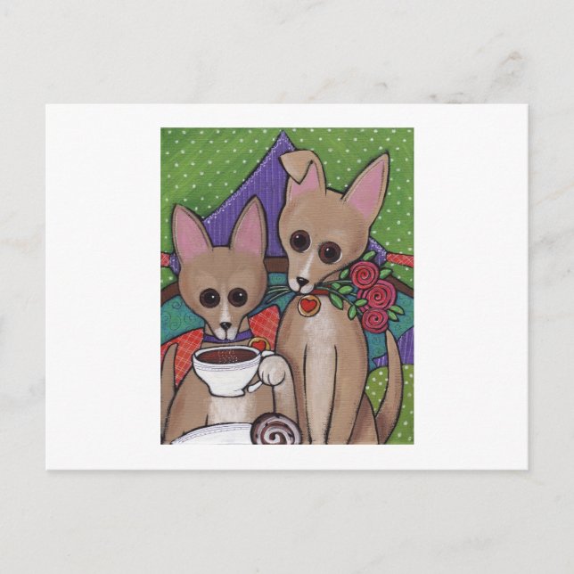 Postal Hora del té (Anverso)