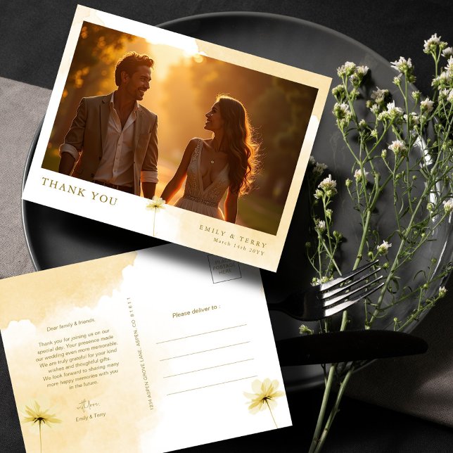 Postal Hora Dorada Gracia y Boda Floral Foto Gracias (Subido por el creador)