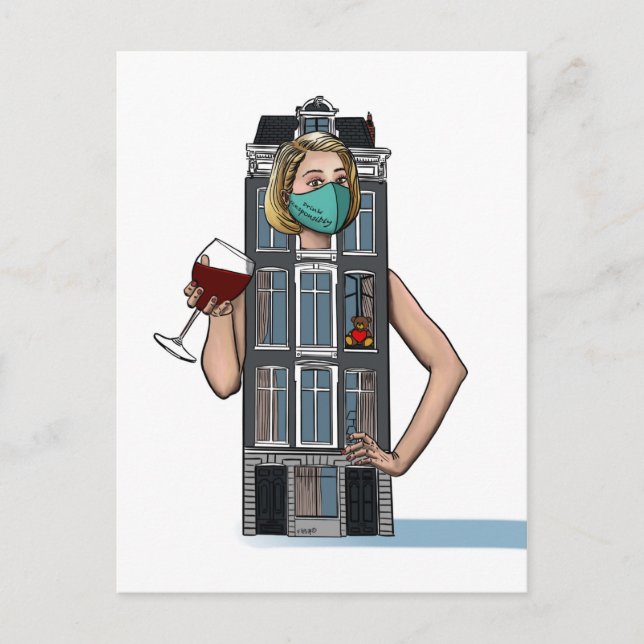 Postal "Hora feliz" (Anverso)