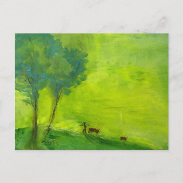 Postal Hora verde (Anverso)
