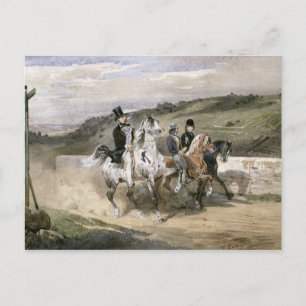 Postal Horace Vernet y sus hijos