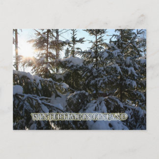 Postal Horas de invierno en Finlandia