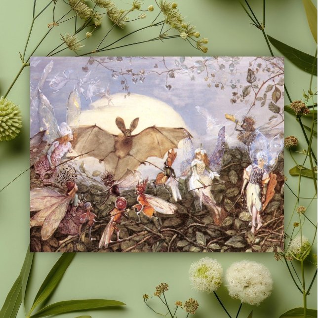 Postal Hordas de hadas de John Anster Fitzgerald atacando (Subido por el creador)
