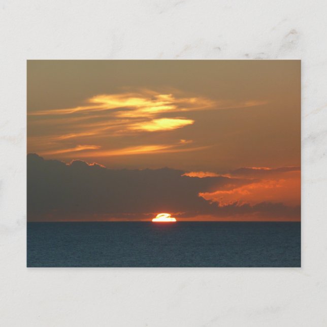 Postal Horizon Sunset Colorous Seascape Photography (Anverso)