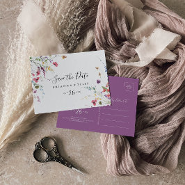 Postal Horizontal silvestre de color clásico Guardar la f